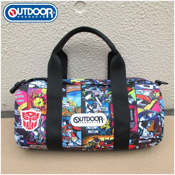トランスフォーマー OUTDOOR コラボ ミニボストンバッグ アメコミ柄 アパレル: トランスフォーマー×OUTDOOR PRODUCTS コラボ