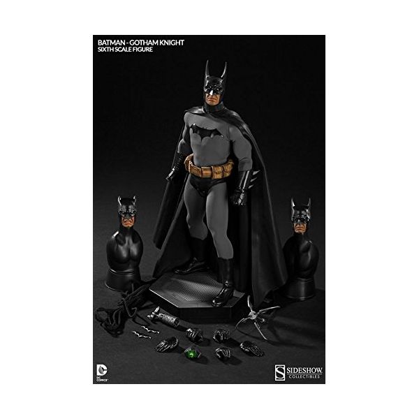 フィギュア: DCコミックス 1/6スケール サイドショウ シックス スケール バットマン ゴッサムナイト版 【2016年1月出荷予定分】:  ホットトイズ｜キャラアニ.com