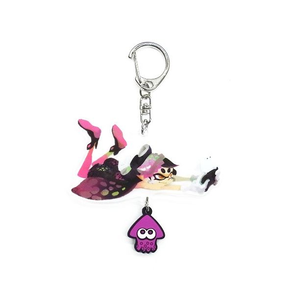 売れ筋・人気アイテム 商品 スプラトゥーン グッズ: イカす アクリル ラバーつき キーホルダー・アクリルキーホルダー