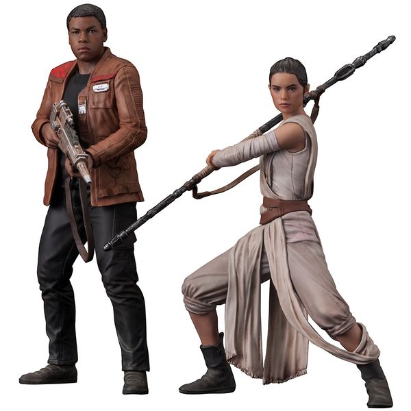 ARTFX+ スター・ウォーズ/フォースの覚醒 レイ ＆ フィン 2パック フォ フィギュア: STAR WARS ARTFX+ レイ＆フィン 2パック フォースの