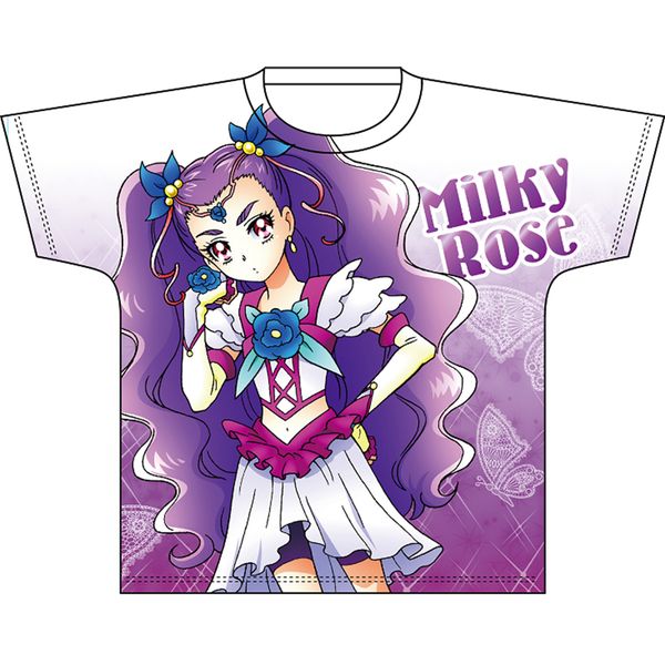 アパレル: Yes！プリキュア5GoGo！ 全プリキュア・フルカラープリントTシャツ ミルキィローズ S 【2017年3月出荷予定分】:  スリーシックスティ｜キャラアニ.com