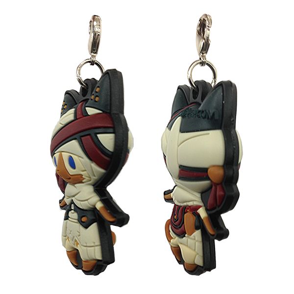 グッズ: モンスターハンターダブルクロス 両面立体ラバーマスコット