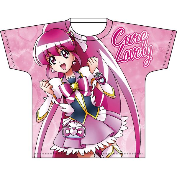 アパレル: ハピネスチャージプリキュア！ 全プリキュア フルカラープリントTシャツ キュアラブリー L 【2017年4月出荷予定分】:  スリーシックスティ｜キャラアニ.com