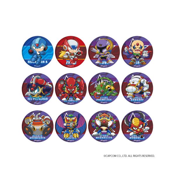 アパレル: ロックマンX 缶バッジ 01 （ミニキャラ） 【1BOX
