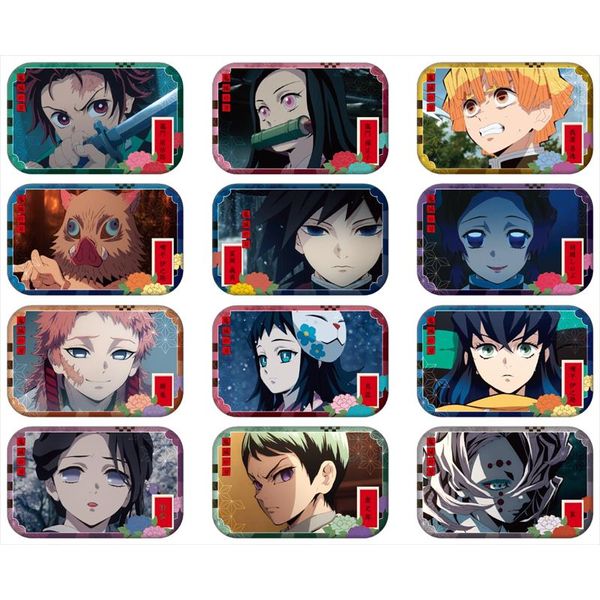 アニメ「鬼滅の刃」 まるかくカンバッジ8【1BOX 12パック入り