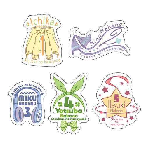 グッズ: 五等分の花嫁 フレークシール 【2020年4月出荷予定分