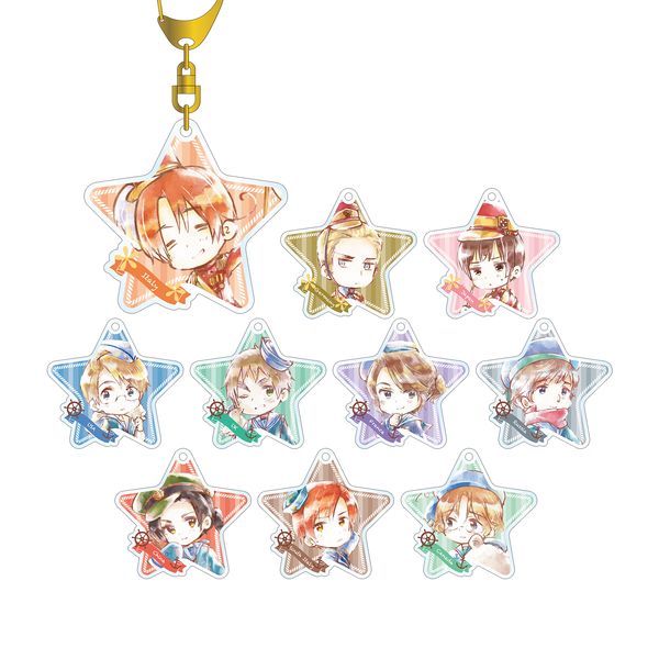 ヘタリア　Ani-art トレーディングアクリルキーホルダー　フランス ヘタリア Ani-Art アクキー アクリルキーホルダー フランス