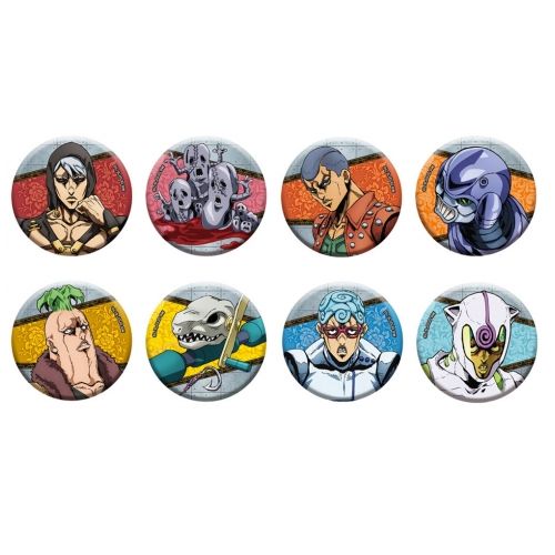 ジョジョの奇妙な冒険 黄金の風 缶バッジ 暗殺者チーム 8種セット
