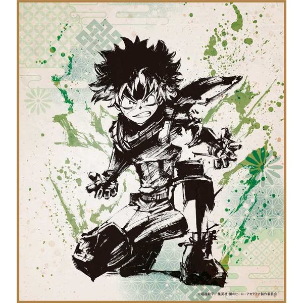 グッズ: 僕のヒーローアカデミア トレーディングミニ色紙 水墨画