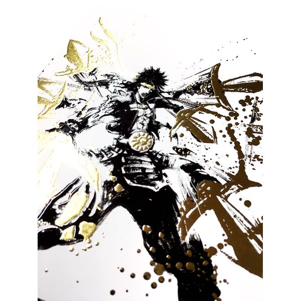 グッズ: 戦国BASARA 墨絵金箔ポストカード 真田幸村 【2020年10