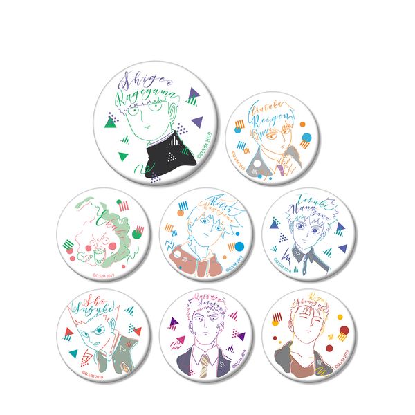 モブサイコ100 トレーディング lette-graph 缶バッジ 影山茂夫 アパレル: モブサイコ100 II トレーディング lette-graph 缶