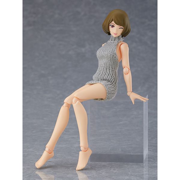 GOOD SMILE COMPANY - figma 女性body（チアキ） with バックレスセーターコーデ figma 女性body（チアキ） with バックレスセーターコーデ
