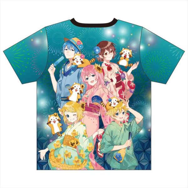 アパレル: 初音ミク×ラスカル2020夏 フルグラフィックTシャツ L