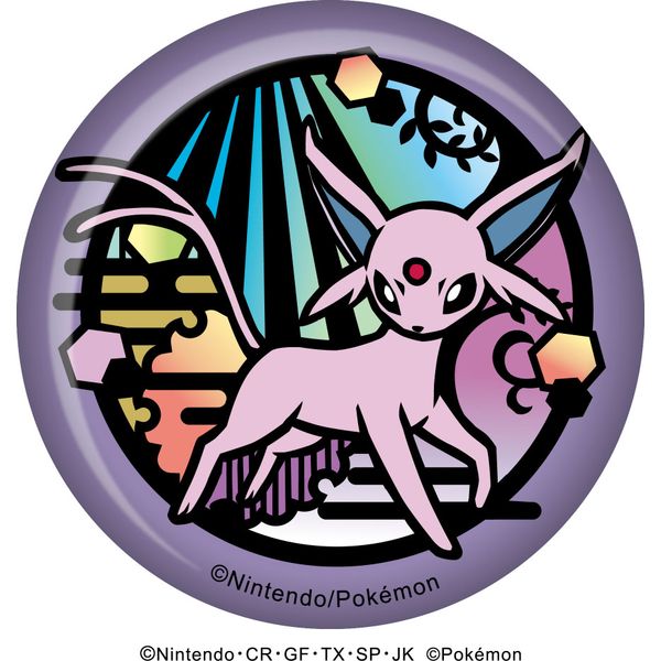 エーフィ　缶バッジ アパレル: ポケットモンスター 切り絵シリーズ キラキラ缶バッジ