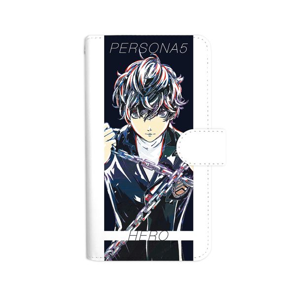 ペルソナ3 主人公　Ani-Art 手帳型スマホケース ペルソナ4』の主人公 Ani-Art 手帳型スマホケースと主人公 Ani