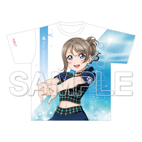 アパレル: ラブライブ！サンシャイン!! フルグラフィックTシャツ 渡辺曜 Ver.Fantastic Departure!  【2021年4月出荷予定分】: KADOKAWA｜キャラアニ.com