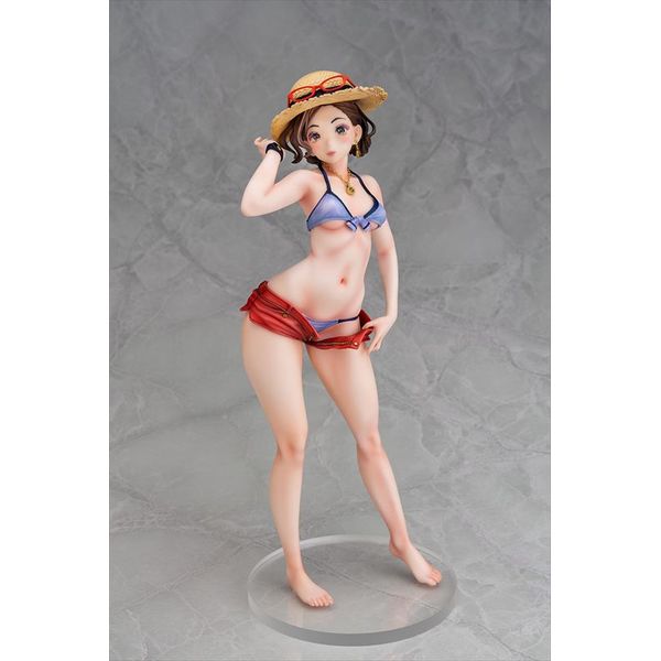 ダイキ工業 岸見栄子 営業先でムチッと海水浴ver. 1/6 完成品フィギュア フィギュア: 岸見栄子 営業先でムチッと海水浴ver. 【2021年9月