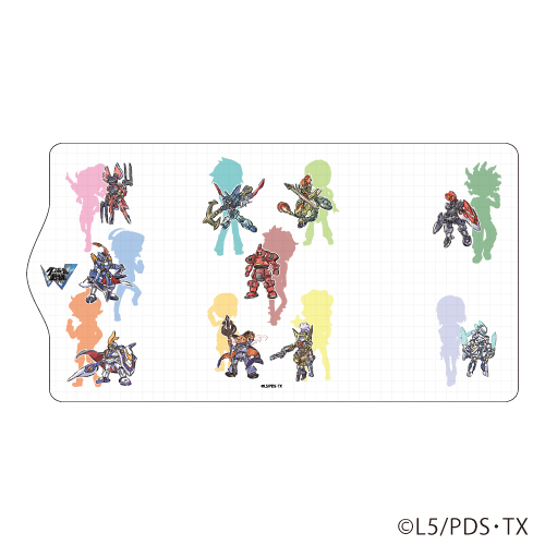 グッズ: ダンボール戦機W キャラキーケース 01 ちりばめデザイン