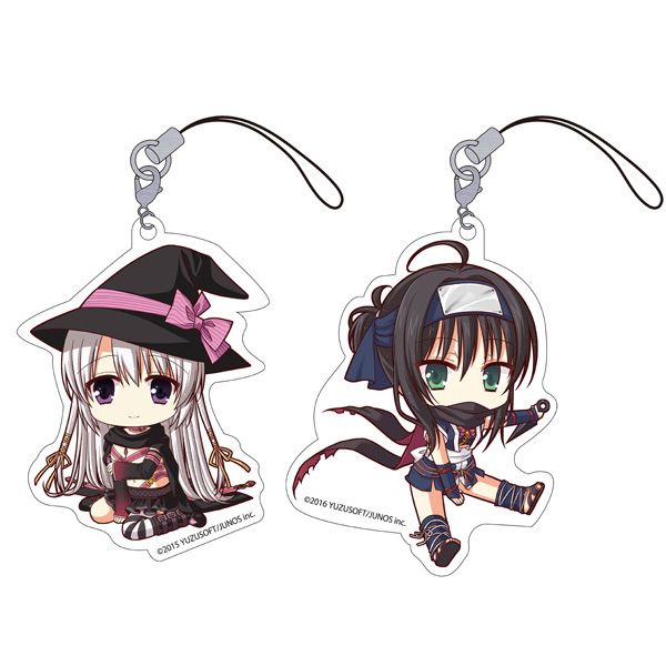 グッズ: ゆずソフト ぺたん娘トレーディングアクリルストラップ