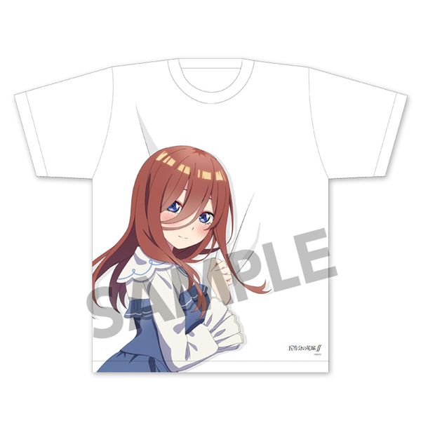 アパレル: 五等分の花嫁∬ 描き下ろし抱きつかれTシャツ 中野三玖 クラシカル ver. Mサイズ 【2021年8月出荷予定分】:  ホビーストック｜キャラアニ.com