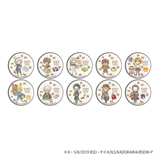 文豪ストレイドッグス 缶バッジ プレゼントグラフアートデザイン フル