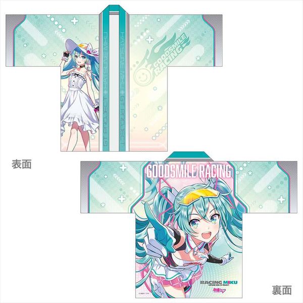 初音ミク レーシングミク 2021 缶バッジ フルグラフィックハッピ アパレル: レーシングミク 2021Ver. フルグラフィックハッピ