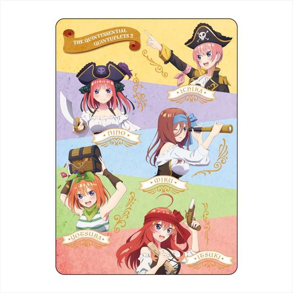 グッズ: 五等分の花嫁∬ パイレーツ A6下敷き 集合 【2021年10月