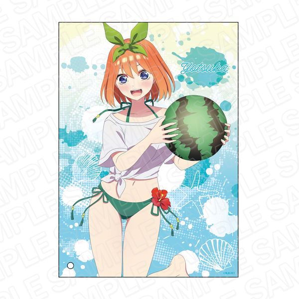 五等分の花嫁　 色紙（水着Ver）セット　他グッズ 五等分の花嫁 ∞ 入場者特典 色紙 水着 QRコード付 中野四葉