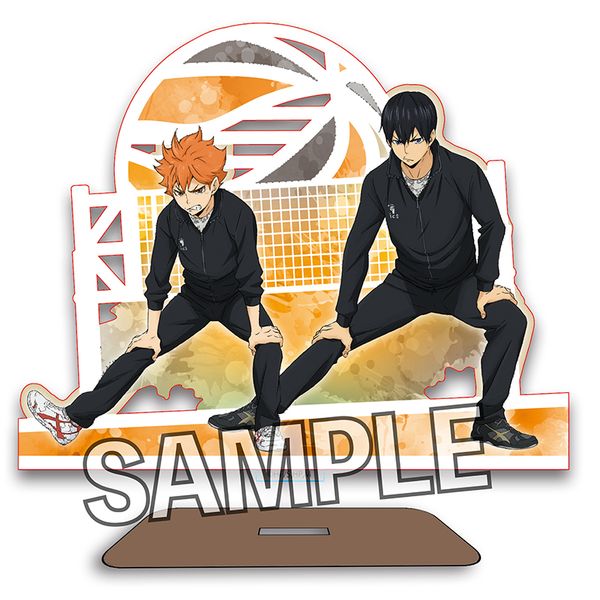 グッズ: ハイキュー!! ウォーミングアップ!!木製スタンド 日向翔陽