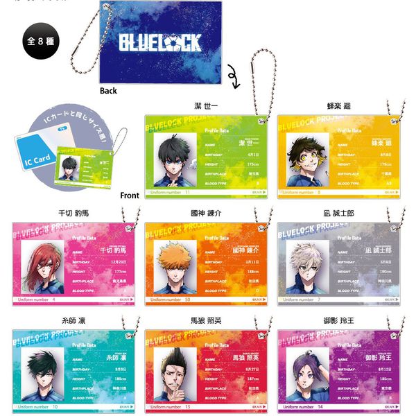 グッズ: ブルーロック プロフィールカードキーホルダー 【1BOX