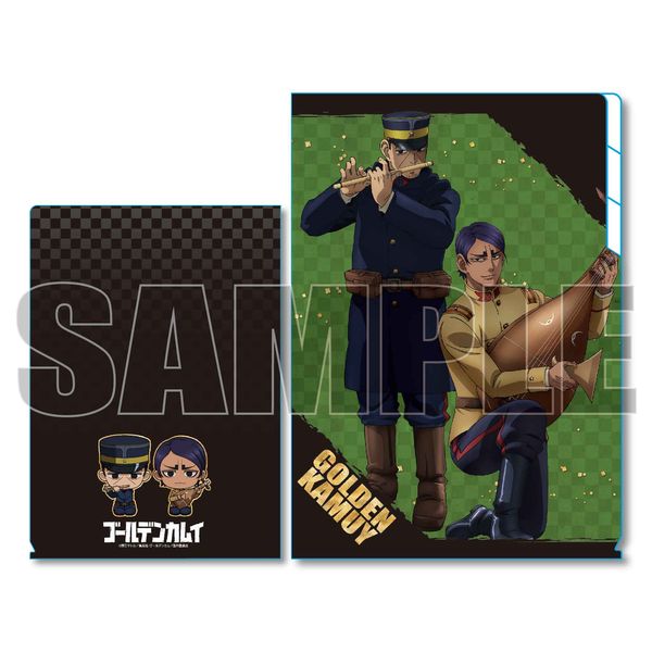 グッズ: ゴールデンカムイ クリアファイル3ポケット 楽器ver. B (月島