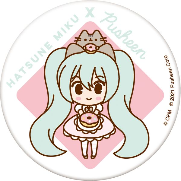 アパレル: 初音ミクシリーズ 缶バッジセット Pusheenコラボ