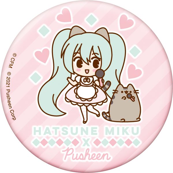 アパレル: 初音ミクシリーズ 缶バッジセット Pusheenコラボ