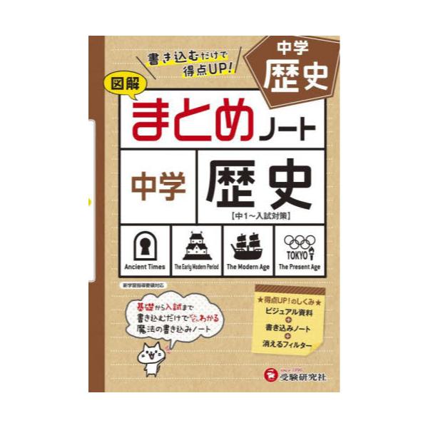 書籍: 中学まとめノート歴史 図解: 受験研究社｜キャラアニ.com