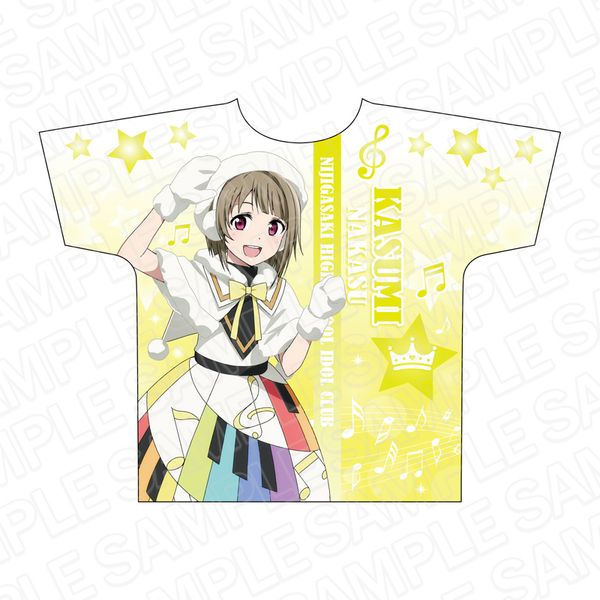 アパレル: ラブライブ！虹ヶ咲学園スクールアイドル同好会 フルグラTシャツ 中須かすみ Colorful Dreams! Colorful  Smiles!: コンテンツシード｜キャラアニ.com