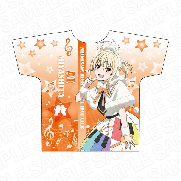 宮下愛 フルグラフィックTシャツ 天使と悪魔からの招待状 ラブライブ！虹ヶ咲学園スクールアイドル同好会 - 宮下 愛 Ani
