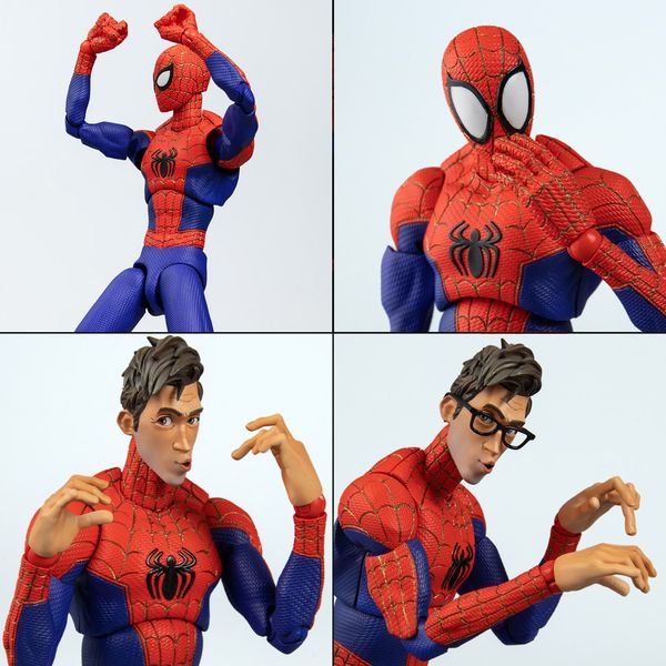 本日終了 スパイダーマン ピーターBパーカー 1/6フィギュア フィギュア: スパイダーマン:スパイダーバース SVアクション