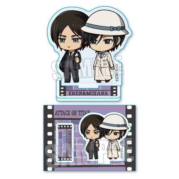 グッズ: 進撃の巨人 ぷちめもっ！ミニスタンド エレン＆ミカサ