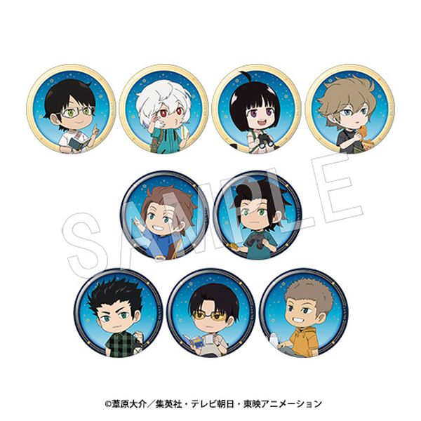 ワートリ 中外　缶バッジ 予約】ワールドトリガー トレーディング和紙風缶バッジ TypeA(セット