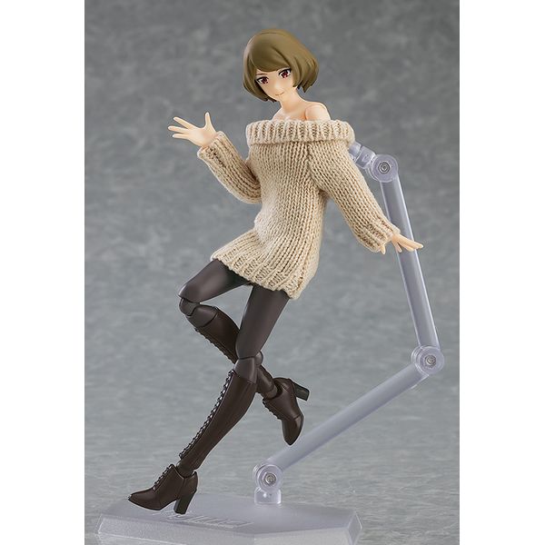 Max Factory - figma Styles [チアキ] with オフショルセーターワンピコーデ figma 女性body（チアキ） with オフショルセーターワンピコーデ