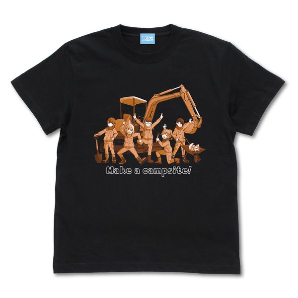 アパレル: 映画 ゆるキャン△ Make a campsite! Tシャツ BLACK サイズS