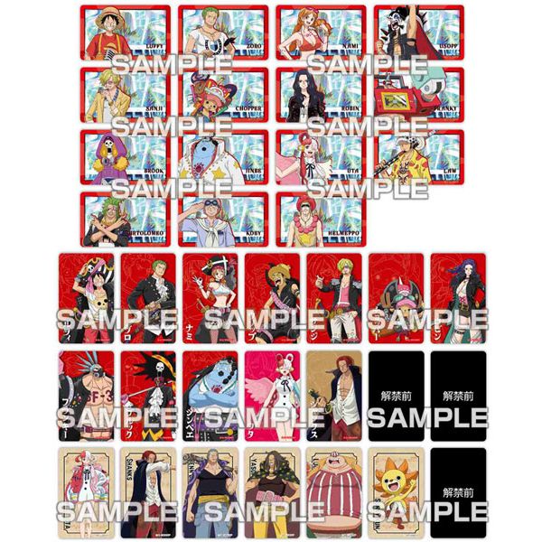 グッズ: ONE PIECE FILM RED デコステッカーガムつき 【1BOX】: エンスカイ｜キャラアニ.com