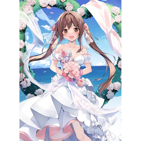 グッズ: karory先生 描き下ろしB2タペストリー 蒼海夏音／ウエディング