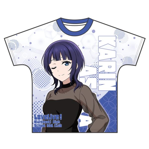 アパレル: ラブライブ！虹ヶ咲学園スクールアイドル同好会 フルグラフィックTシャツ 夏服 朝香果林: ムービック｜キャラアニ.com