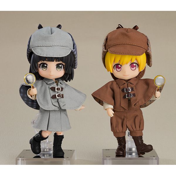 フィギュア: ねんどろいどどーる おようふくセット 探偵：Boy（ブラウン）: グッドスマイルカンパニー｜キャラアニ.com