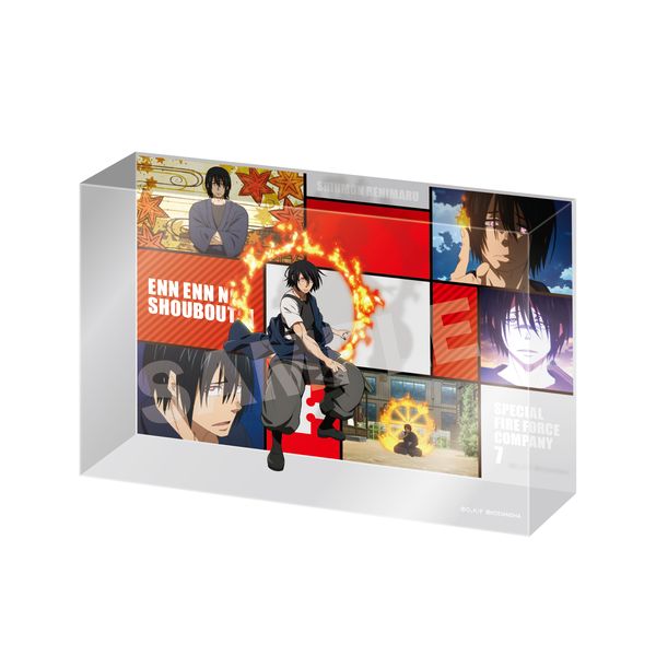 炎炎ノ消防隊　クリスタルアートボード　アクリルブロック　新門紅丸 グッズ: 炎炎ノ消防隊 クリスタルアートボード 08 新門紅丸: CS.FRONT