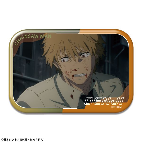 グッズ: チェンソーマン 長方形缶バッジ デザイン02 デンジ B