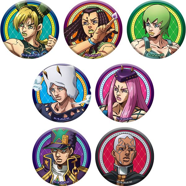 グッズ: ジョジョの奇妙な冒険 ストーンオーシャン 描き下ろし缶バッジ