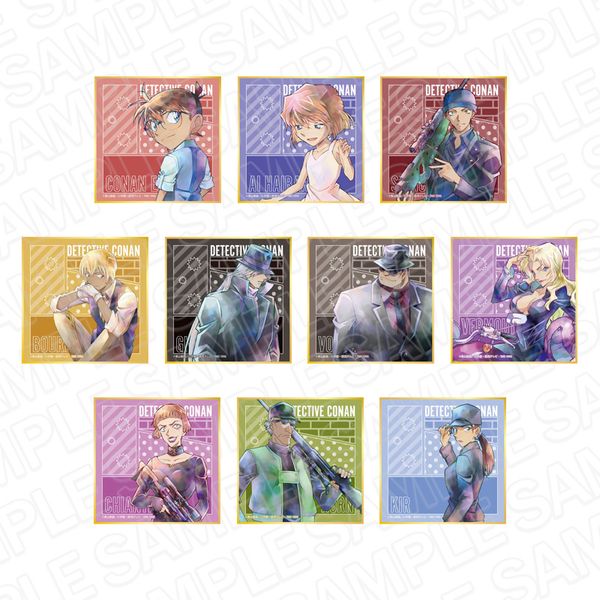 コンプリート 名探偵コナン 色紙 AGF 2019 ブラインド グッズ: 名探偵コナン ミニ色紙（ブラインド） PALE TONE series