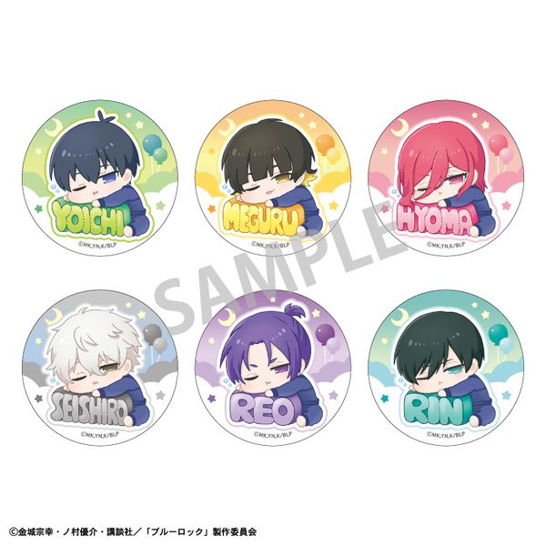 グッズ: ブルーロック トレーディング缶バッジ ねむネーム 【1BOX